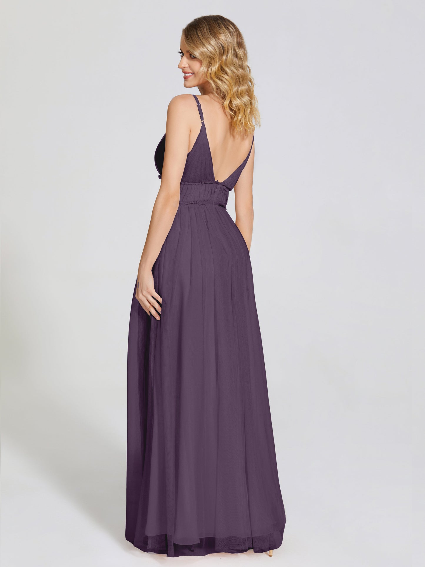 Alayna Spaghetti Straps Tulle Bridesmaid Dress