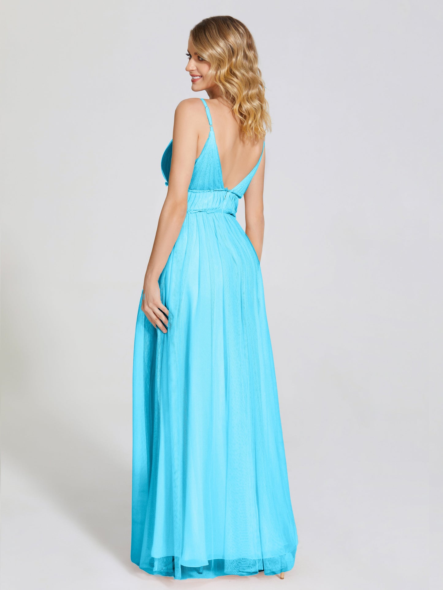 Alayna Spaghetti Straps Tulle Bridesmaid Dress
