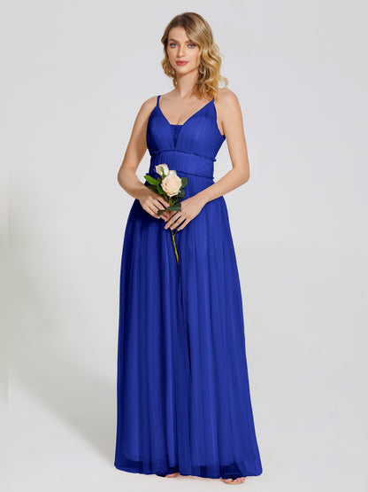 Alayna Spaghetti Straps Tulle Bridesmaid Dress