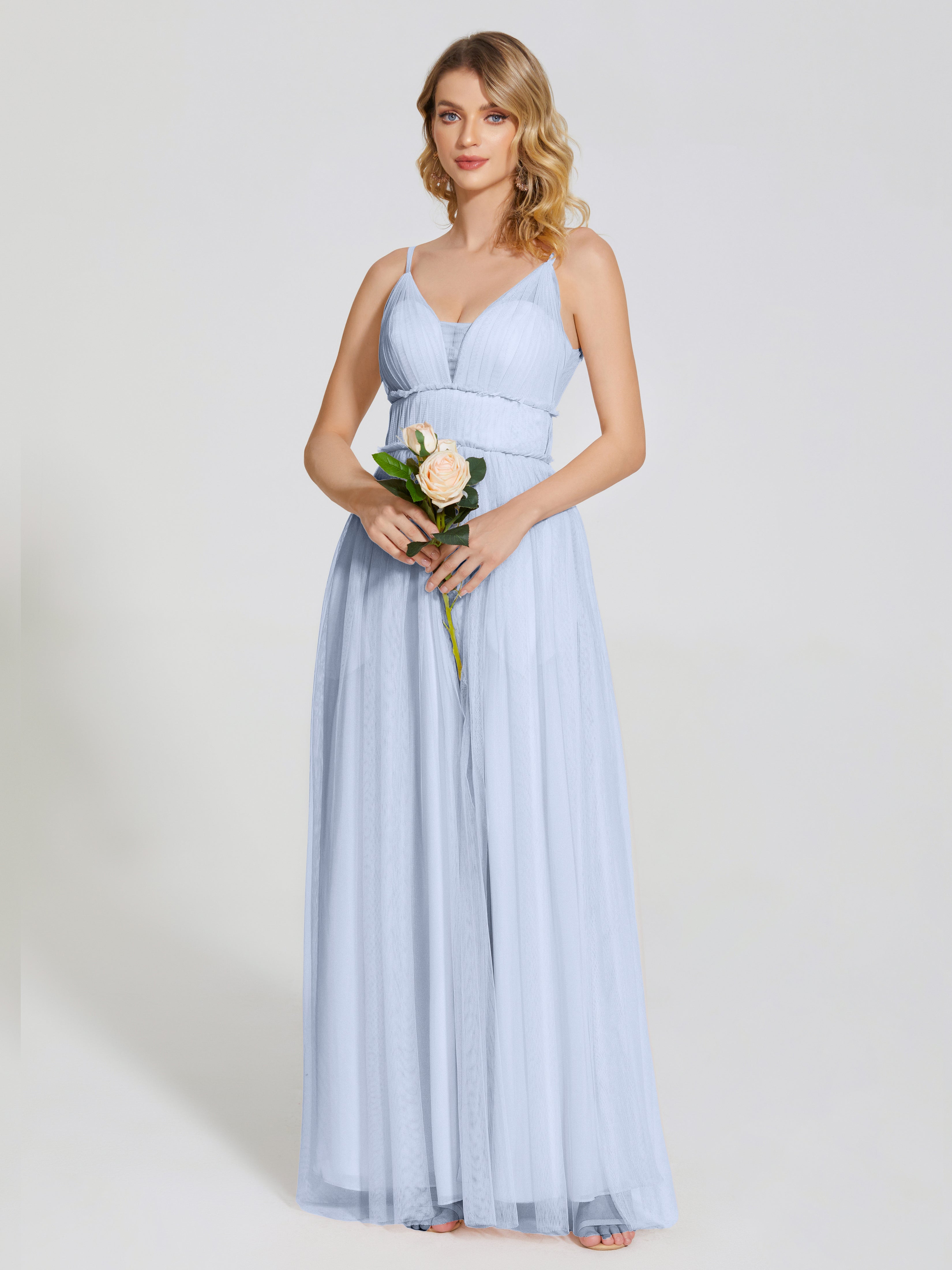 Alayna Spaghetti Straps Tulle Bridesmaid Dress