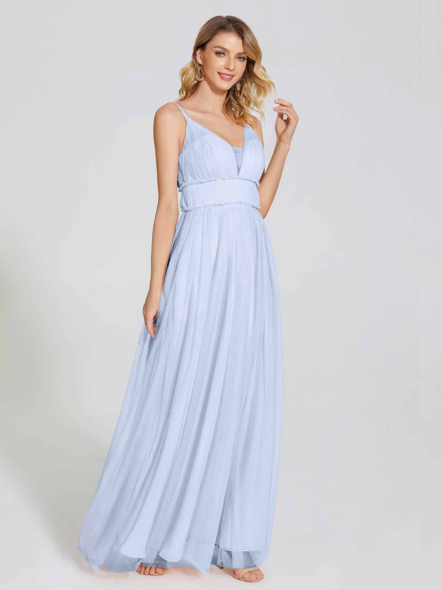 Alayna Spaghetti Straps Tulle Bridesmaid Dress