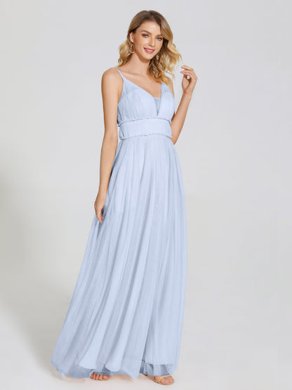 Alayna Spaghetti Straps Tulle Bridesmaid Dress