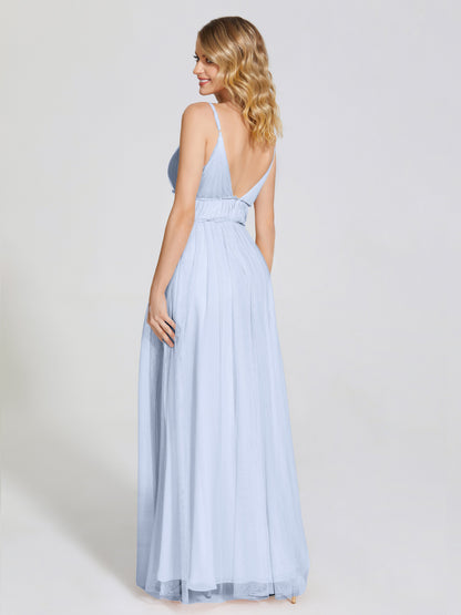 Alayna Spaghetti Straps Tulle Bridesmaid Dress