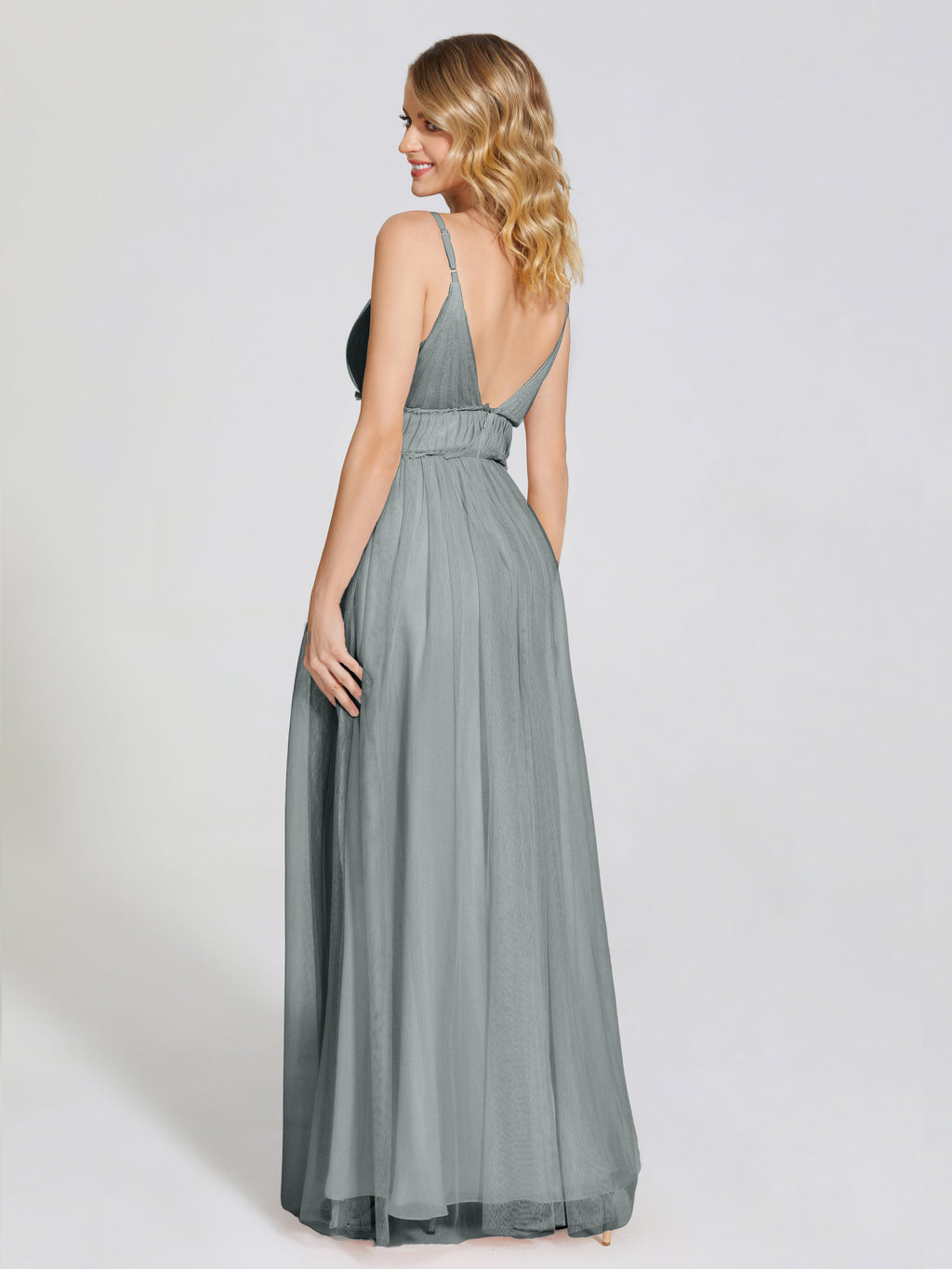 Alayna Spaghetti Straps Tulle Bridesmaid Dress