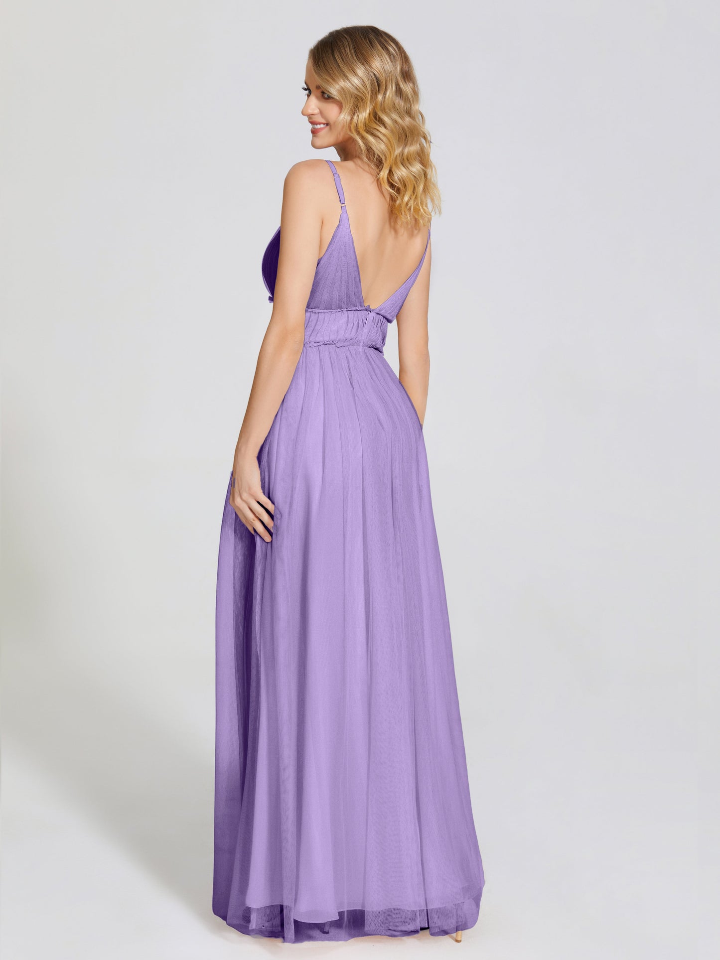 Alayna Spaghetti Straps Tulle Bridesmaid Dress