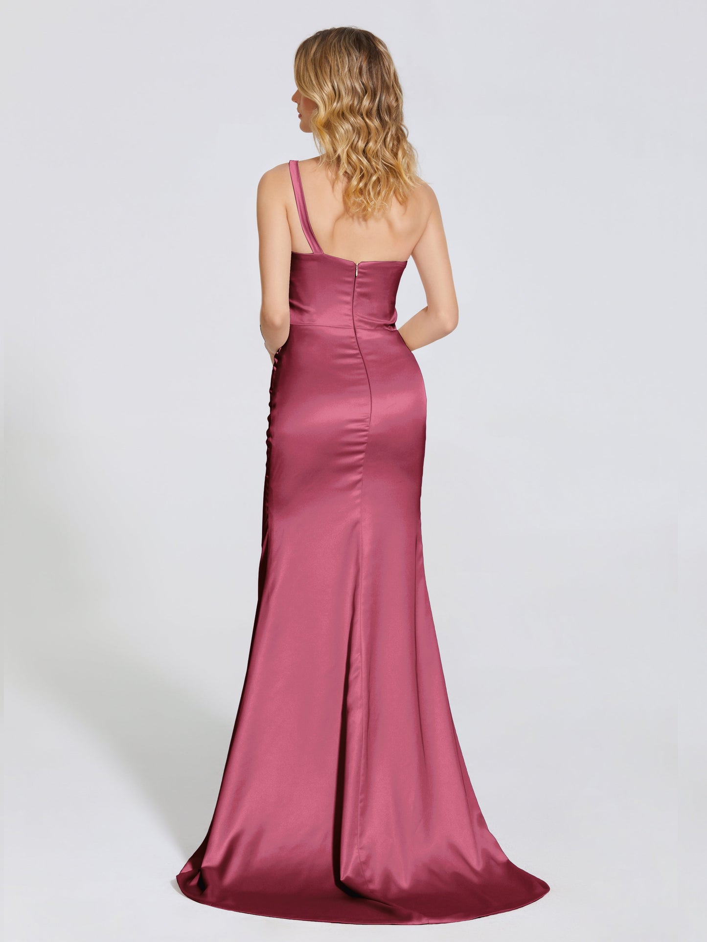 Joanna Straps Trumpet Soft Satin Bridesmaid Dress