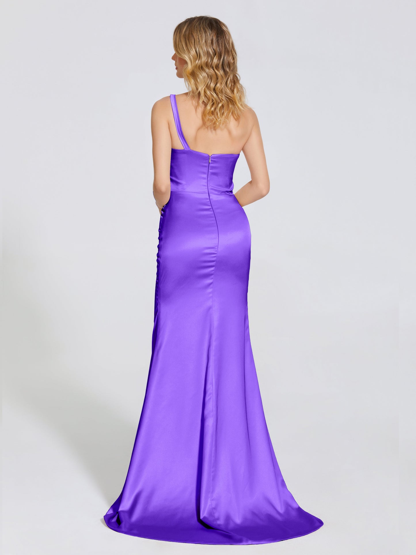 Joanna Straps Trumpet Soft Satin Bridesmaid Dress