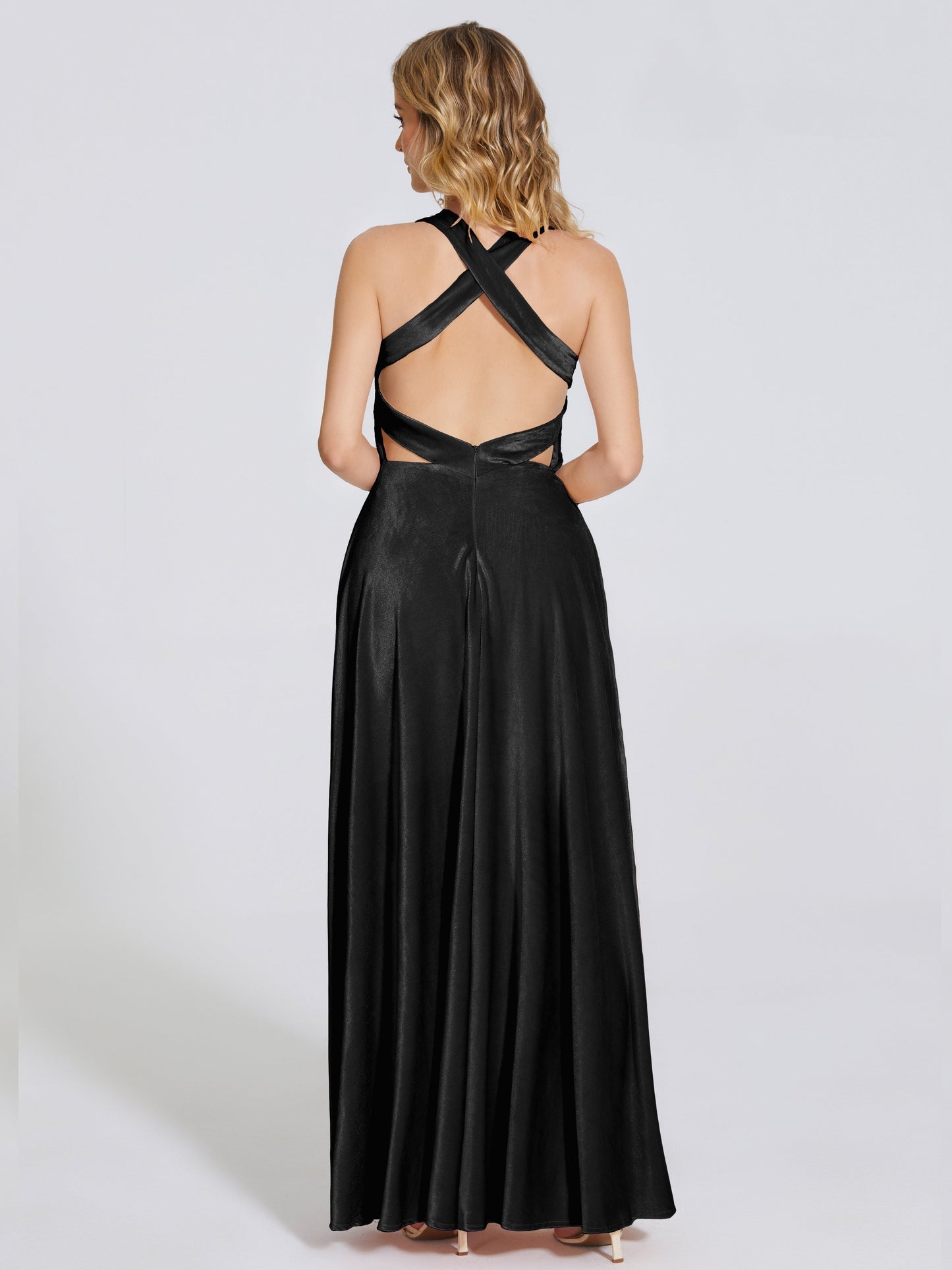 Brooklynn Straps Velvet Bridesmaid Dress With Empire Waist
