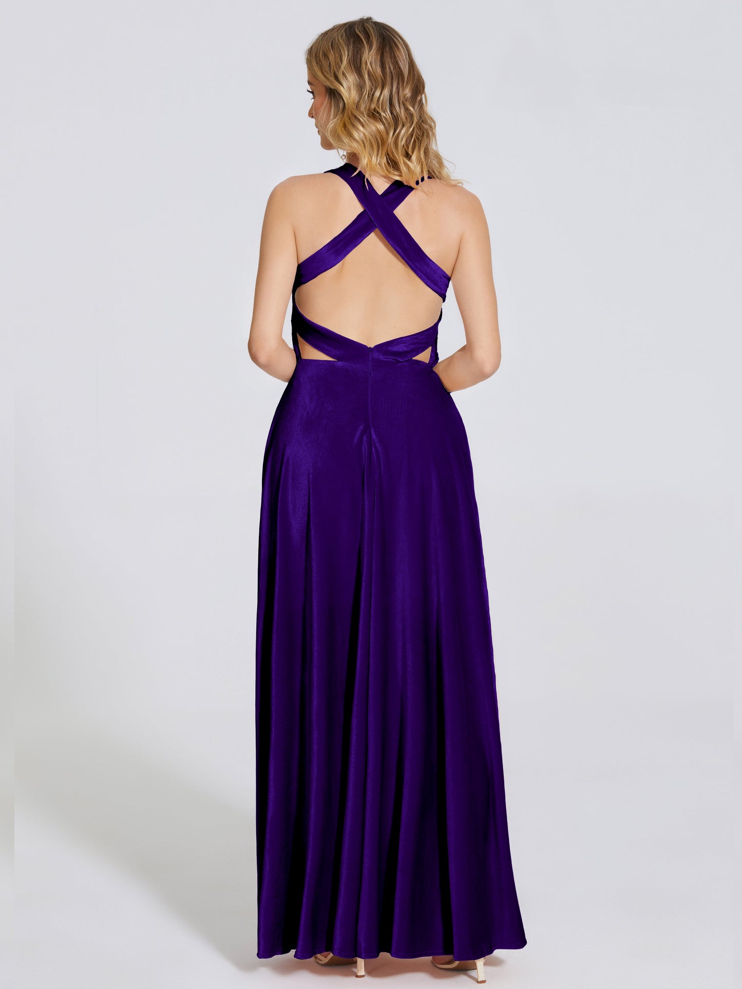 Brooklynn Straps Velvet Bridesmaid Dress With Empire Waist