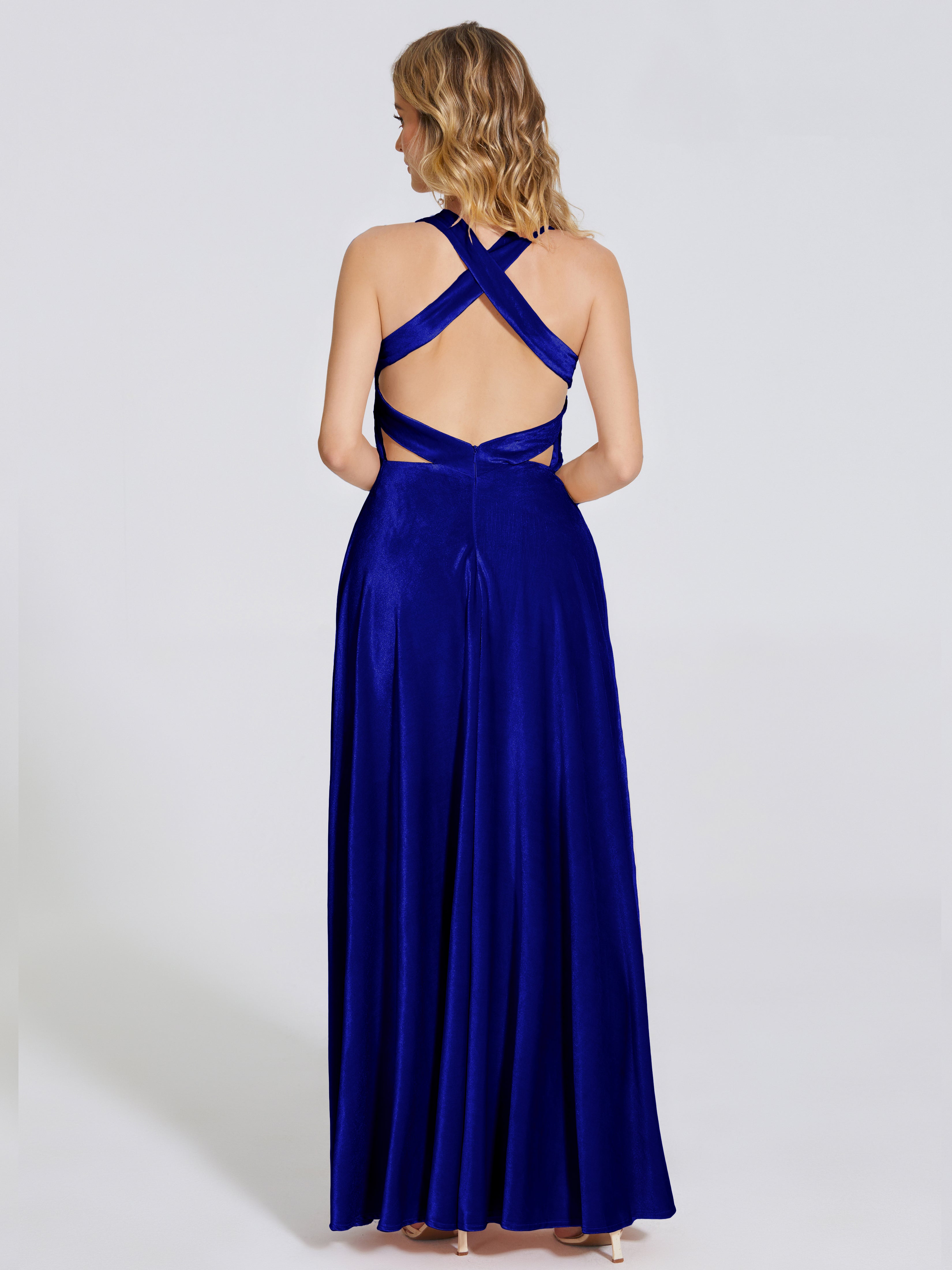 Brooklynn Straps Velvet Bridesmaid Dress With Empire Waist