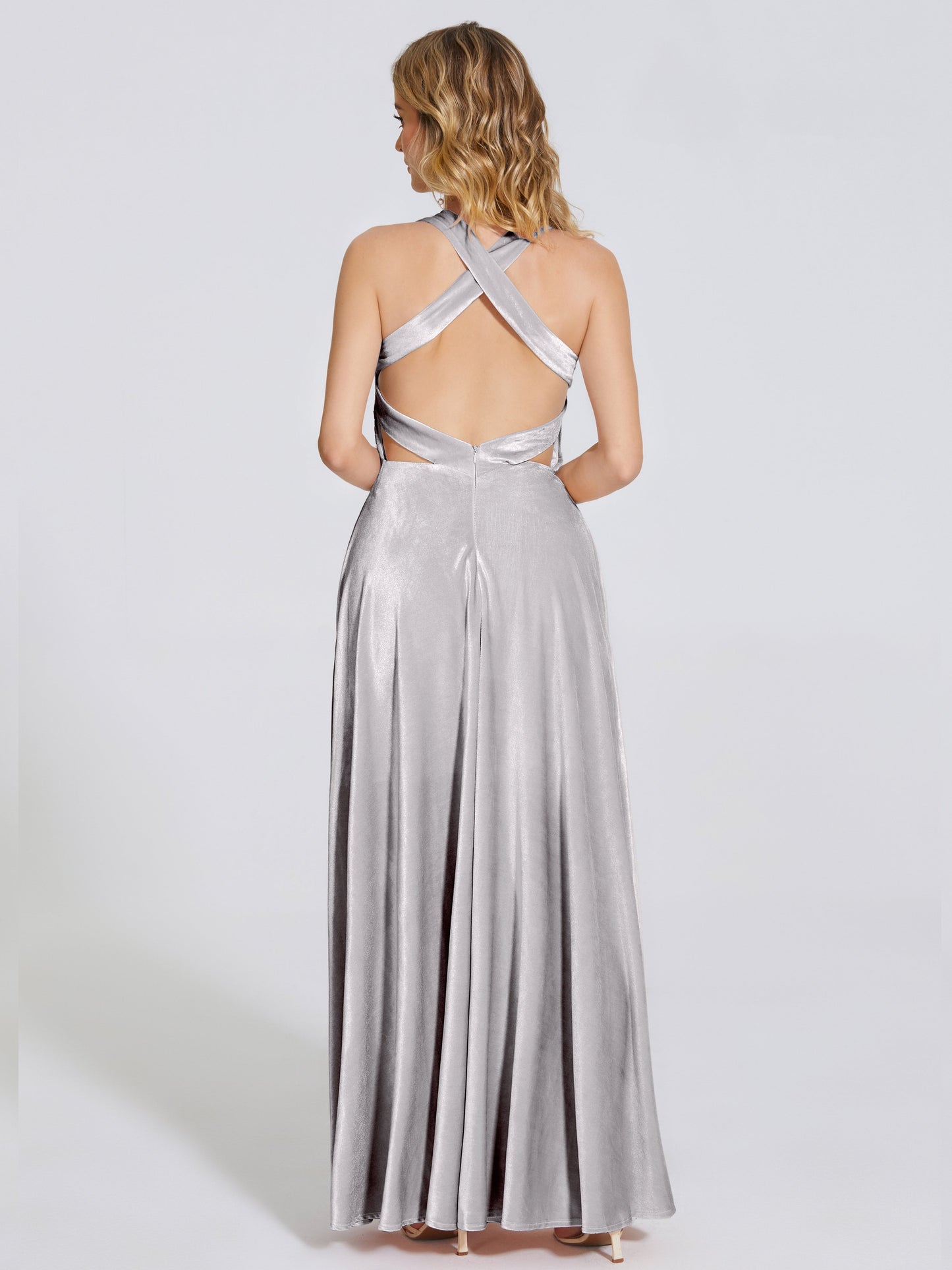 Brooklynn Straps Velvet Bridesmaid Dress With Empire Waist