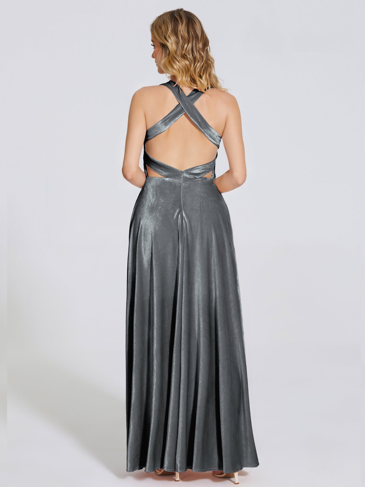 Brooklynn Straps Velvet Bridesmaid Dress With Empire Waist