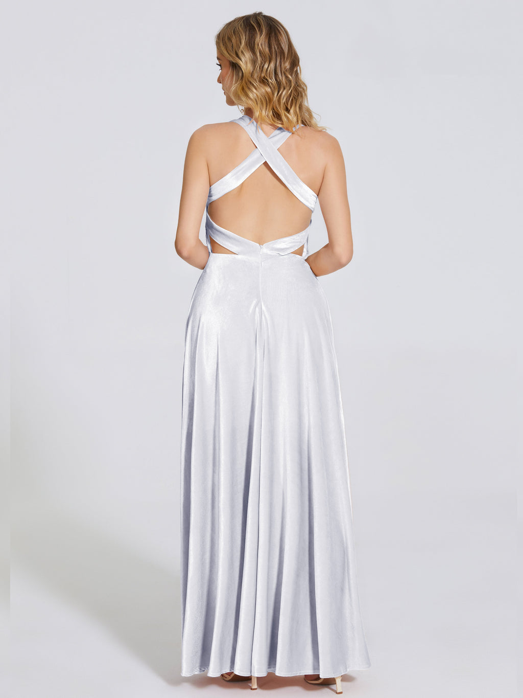 Brooklynn Straps Velvet Bridesmaid Dress With Empire Waist