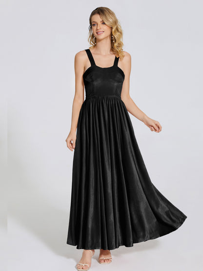 Brynlee Sweetheart Velvet A-line Bridesmaid Dress