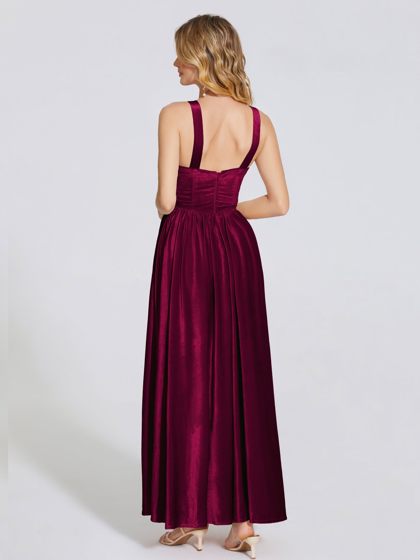 Brynlee Sweetheart Velvet A-line Bridesmaid Dress