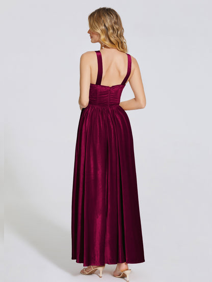 Brynlee Sweetheart Velvet A-line Bridesmaid Dress