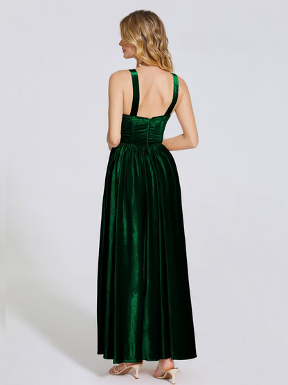 Brynlee Sweetheart Velvet A-line Bridesmaid Dress