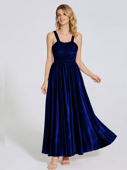 Brynlee Sweetheart Velvet A-line Bridesmaid Dress