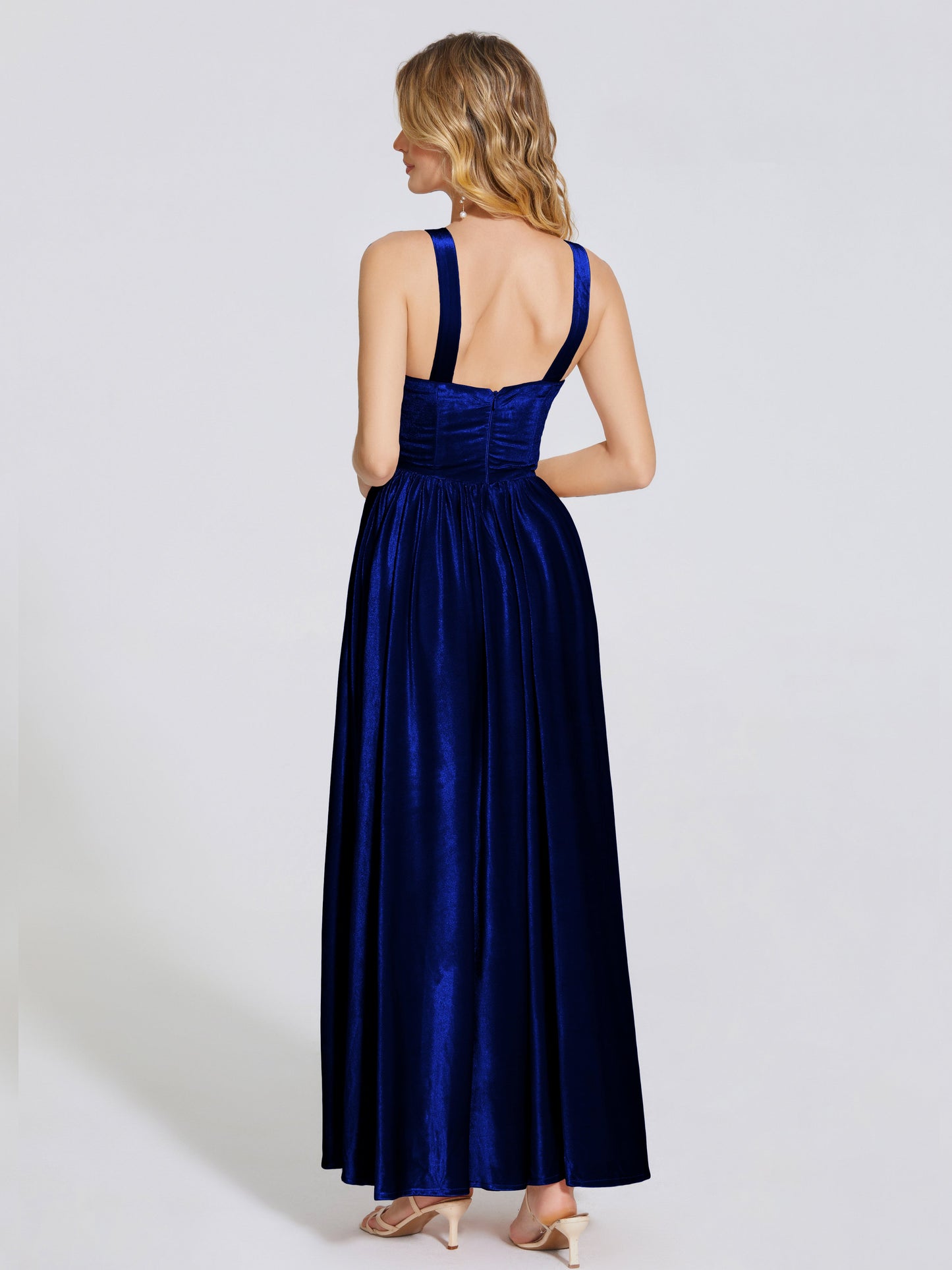 Brynlee Sweetheart Velvet A-line Bridesmaid Dress