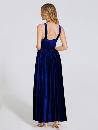 Brynlee Sweetheart Velvet A-line Bridesmaid Dress