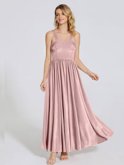 Brynlee Sweetheart Velvet A-line Bridesmaid Dress