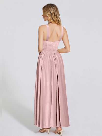 Brynlee Sweetheart Velvet A-line Bridesmaid Dress