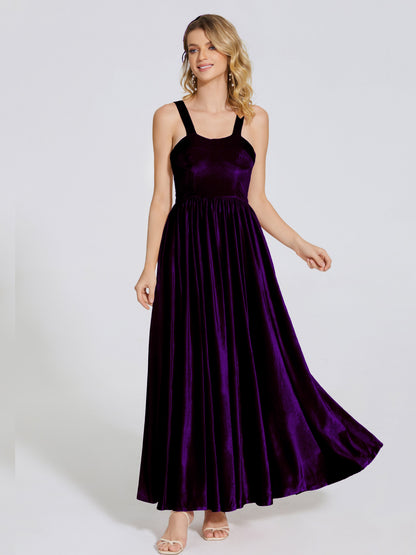 Brynlee Sweetheart Velvet A-line Bridesmaid Dress