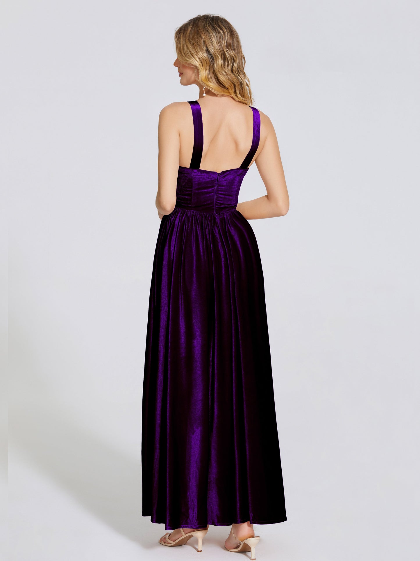 Brynlee Sweetheart Velvet A-line Bridesmaid Dress