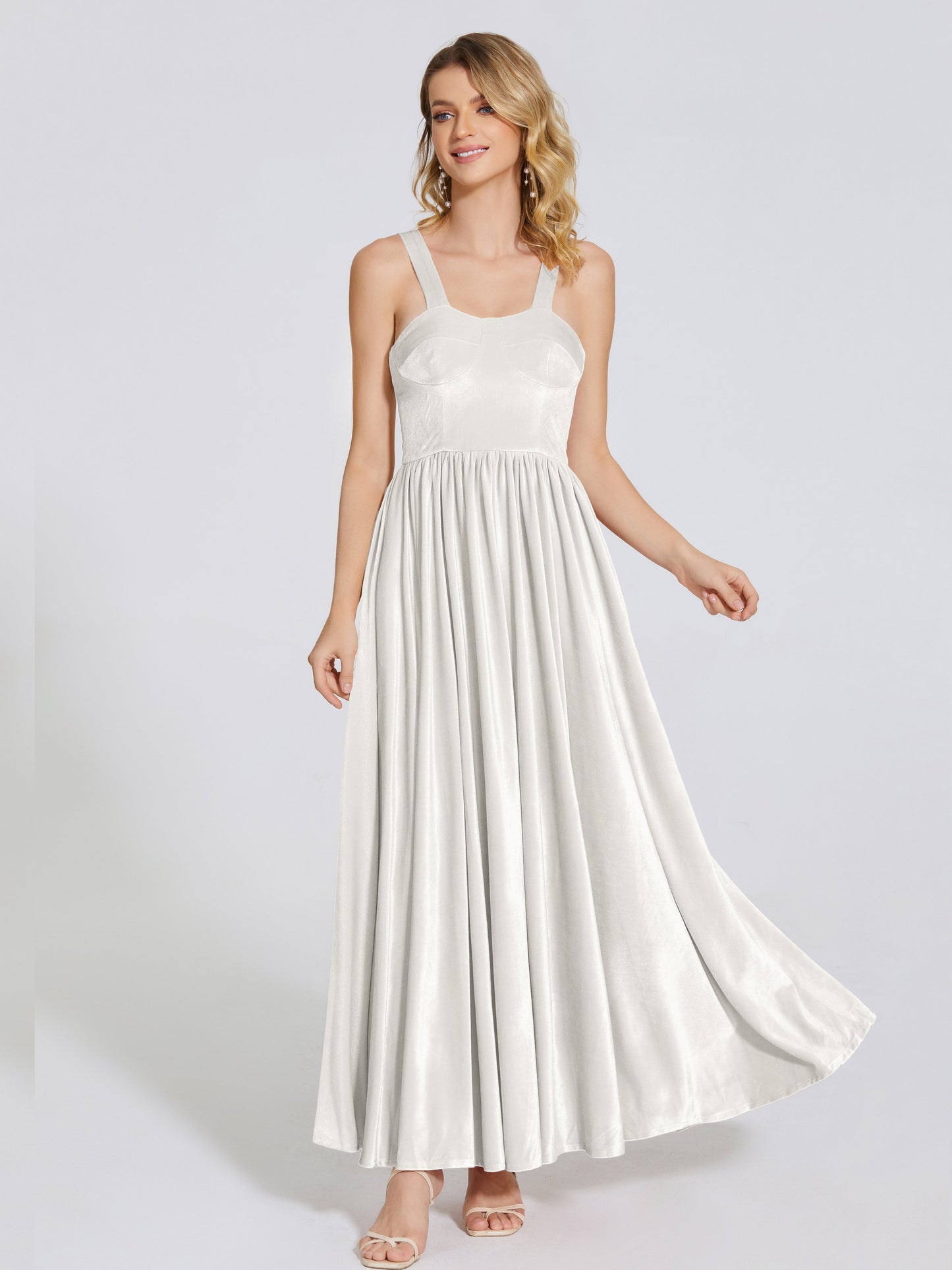 Brynlee Sweetheart Velvet A-line Bridesmaid Dress
