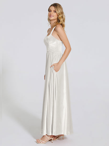 Brynlee Sweetheart Velvet A-line Bridesmaid Dress