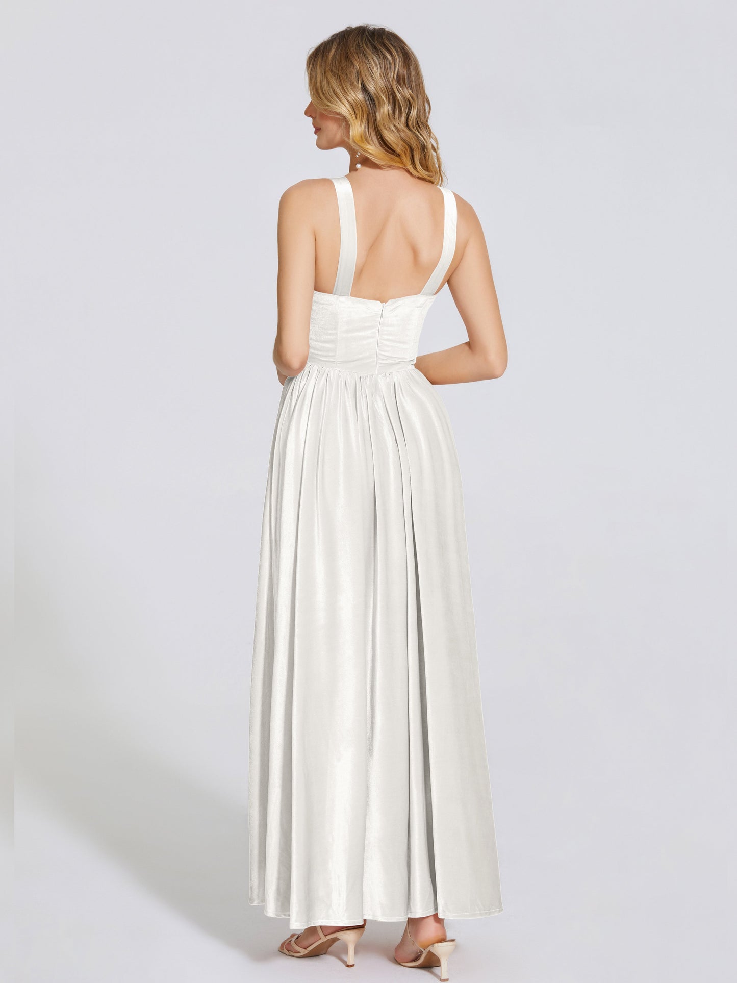 Brynlee Sweetheart Velvet A-line Bridesmaid Dress