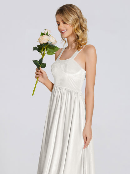 Brynlee Sweetheart Velvet A-line Bridesmaid Dress