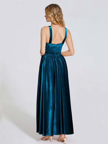 Brynlee Sweetheart Velvet A-line Bridesmaid Dress