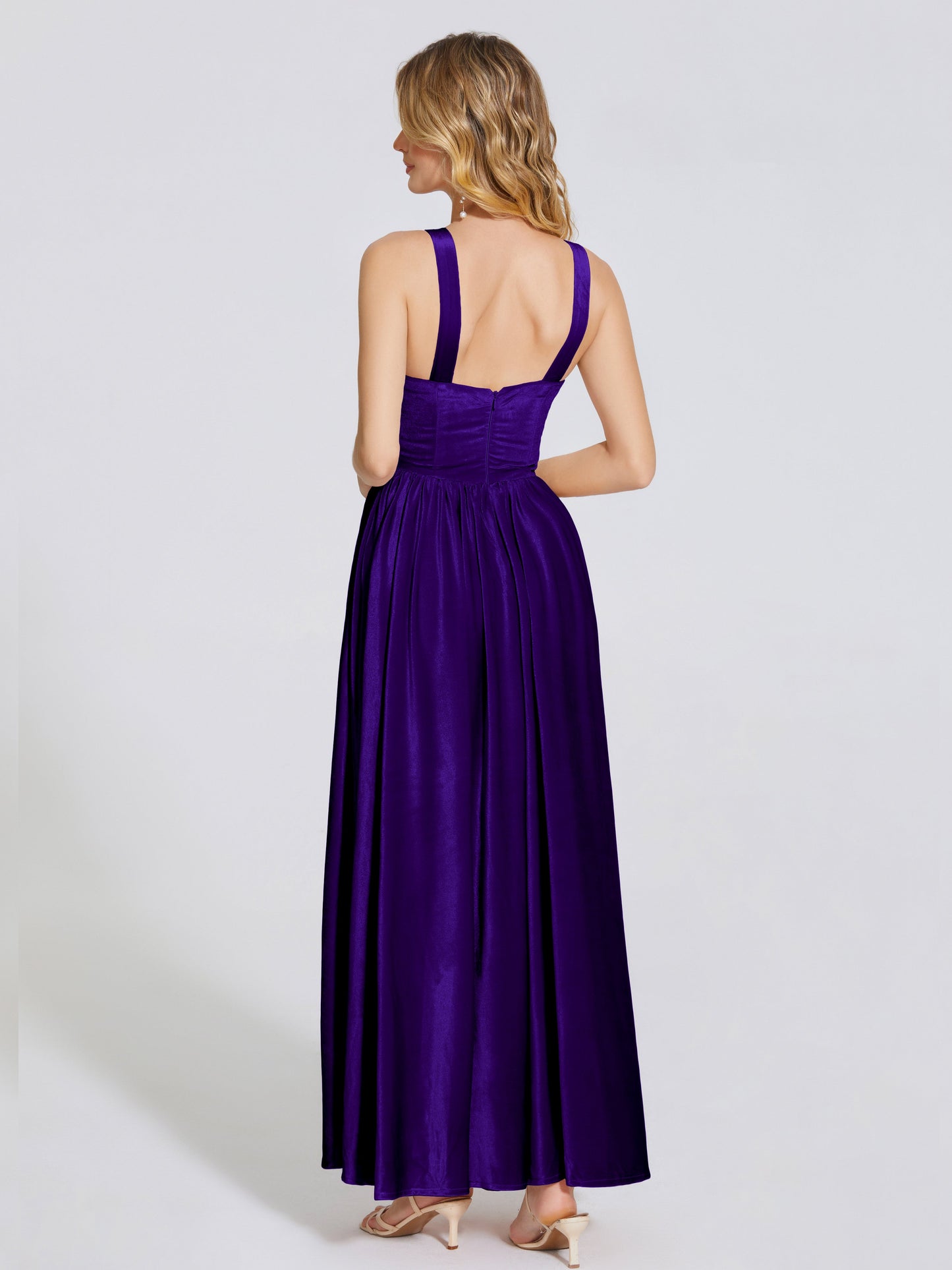 Brynlee Sweetheart Velvet A-line Bridesmaid Dress
