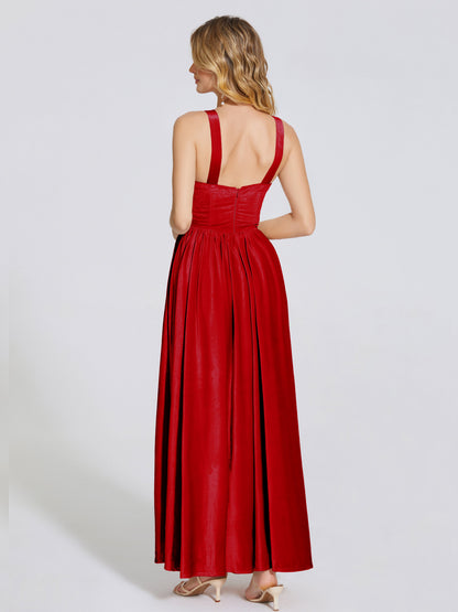 Brynlee Sweetheart Velvet A-line Bridesmaid Dress