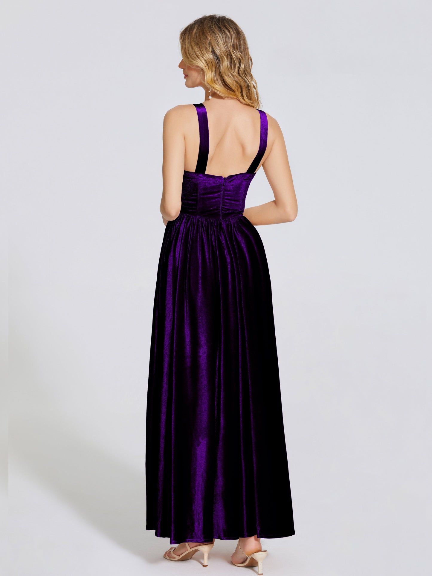 Brynlee Sweetheart Velvet A-line Bridesmaid Dress