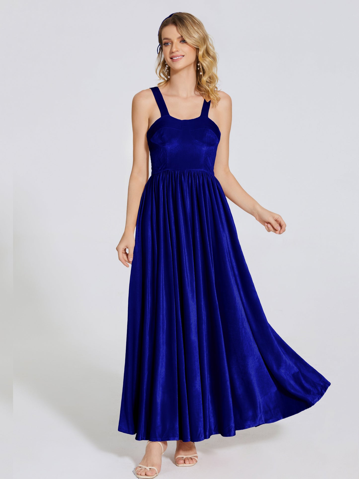 Brynlee Sweetheart Velvet A-line Bridesmaid Dress