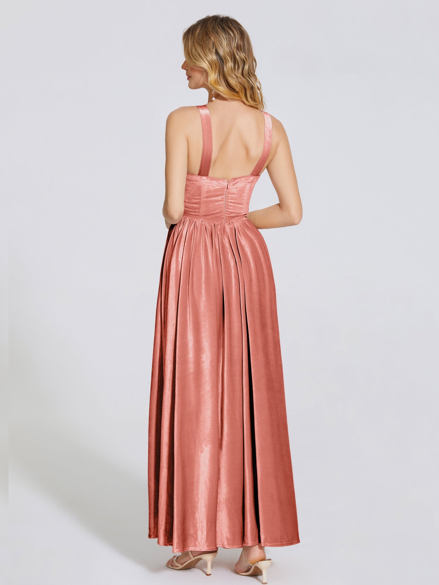 Brynlee Sweetheart Velvet A-line Bridesmaid Dress