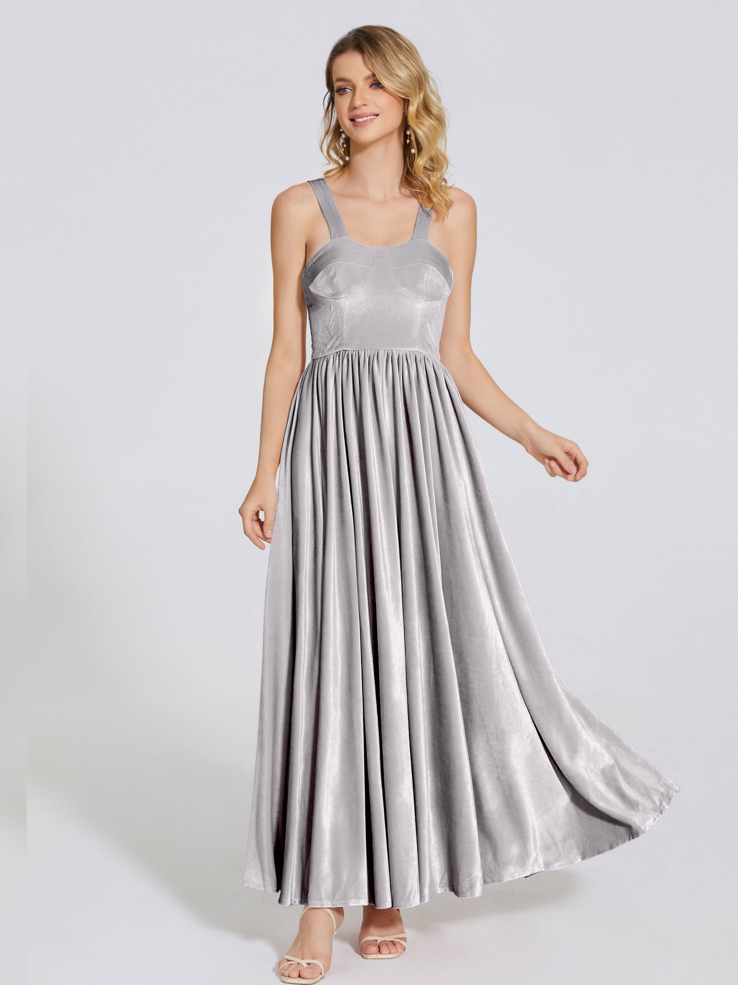 Brynlee Sweetheart Velvet A-line Bridesmaid Dress
