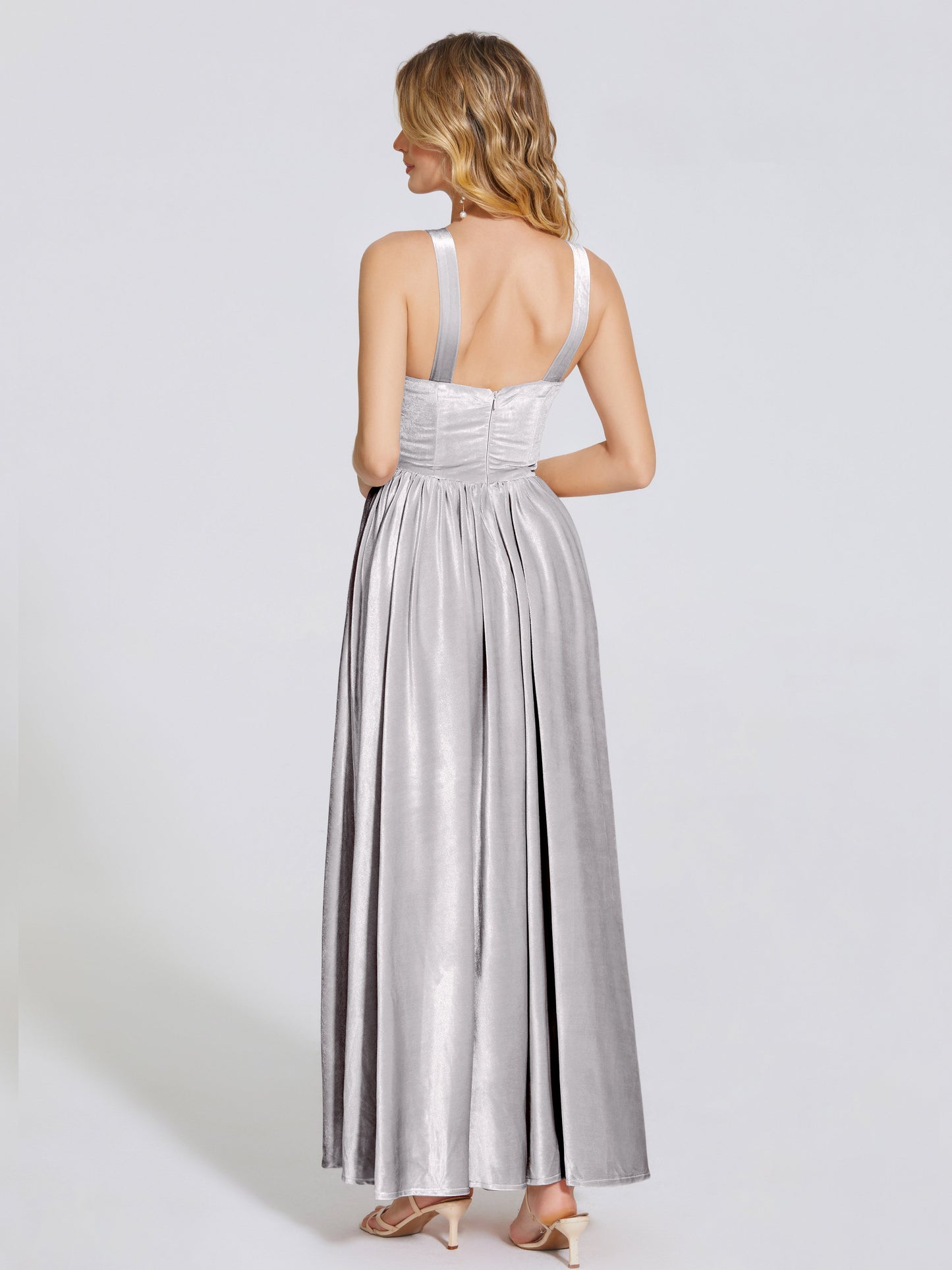 Brynlee Sweetheart Velvet A-line Bridesmaid Dress