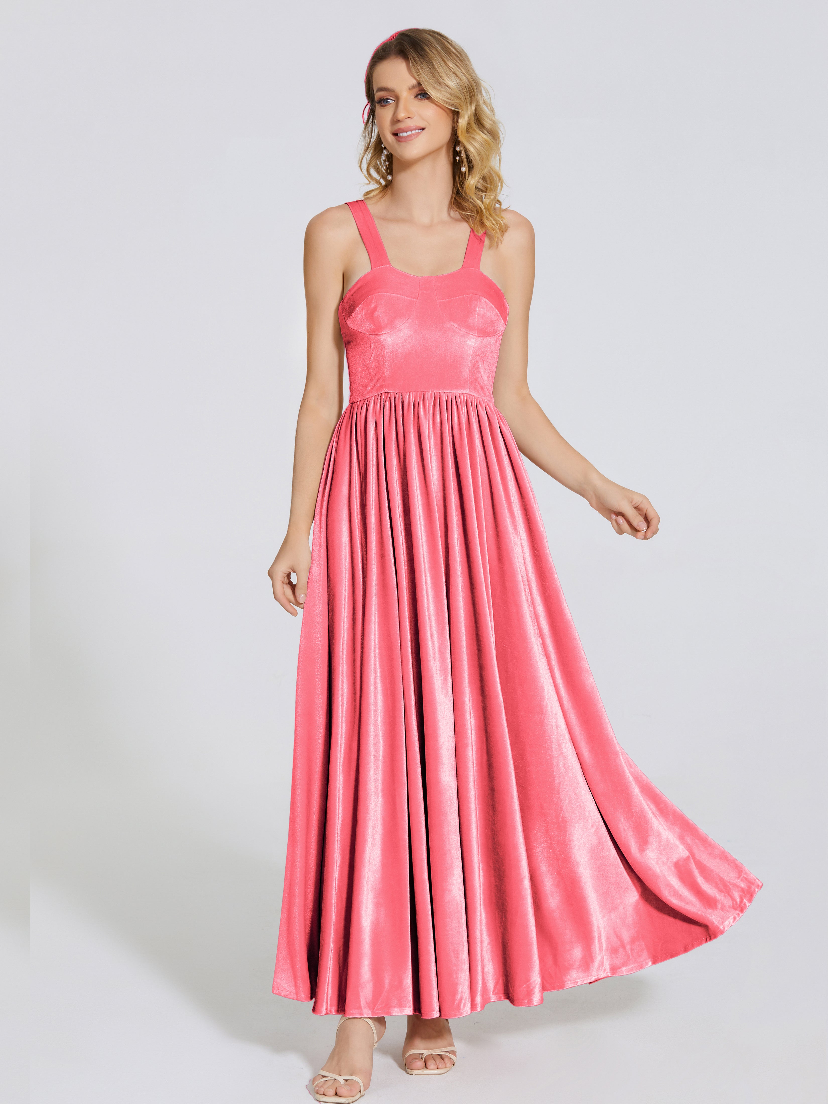 Brynlee Sweetheart Velvet A-line Bridesmaid Dress
