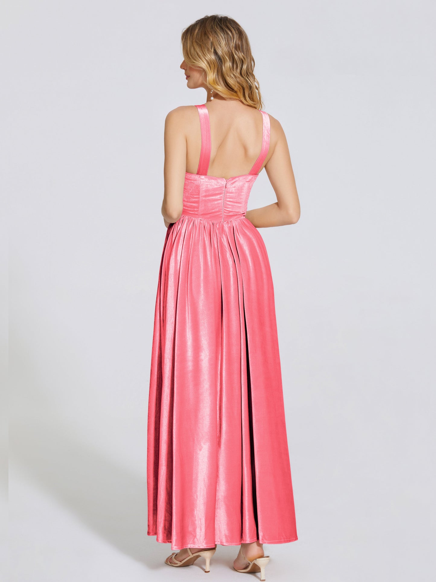 Brynlee Sweetheart Velvet A-line Bridesmaid Dress