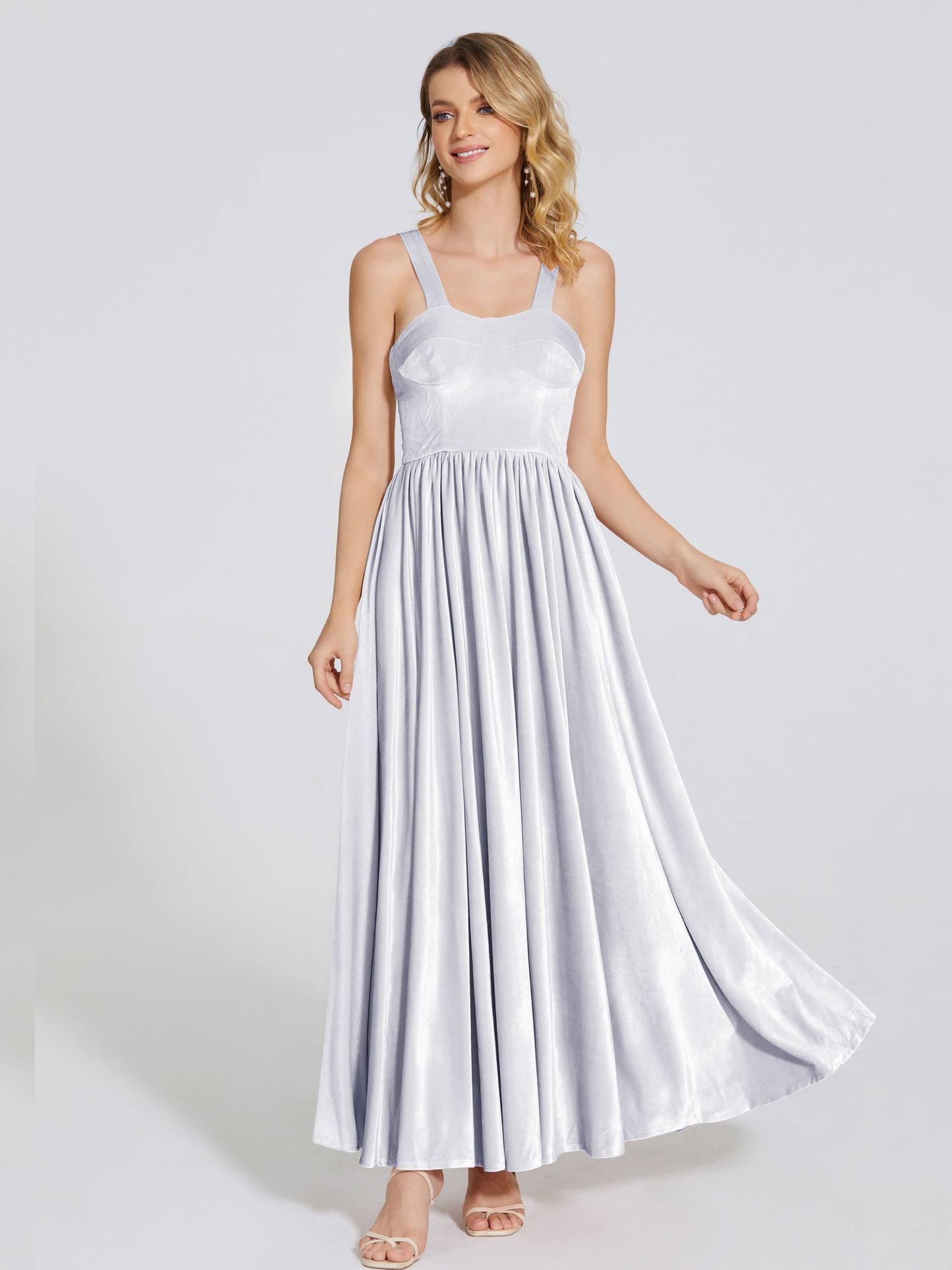 Brynlee Sweetheart Velvet A-line Bridesmaid Dress