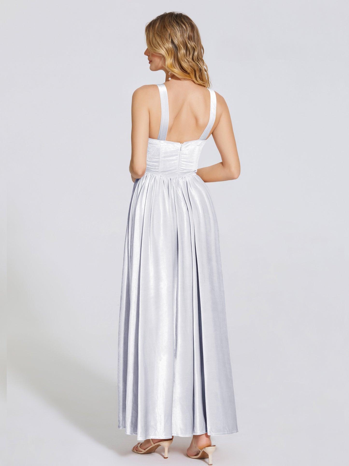 Brynlee Sweetheart Velvet A-line Bridesmaid Dress