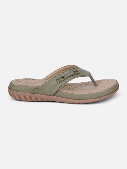 Women's Olive Thong Sandals (IU6013)